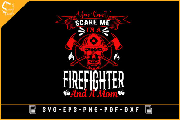 Firefighter Mom Lover T-shirt Design for Crafts and Graphics