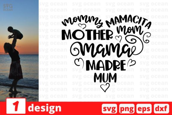 Mommy Mamacita Mom Graphics for Crafts